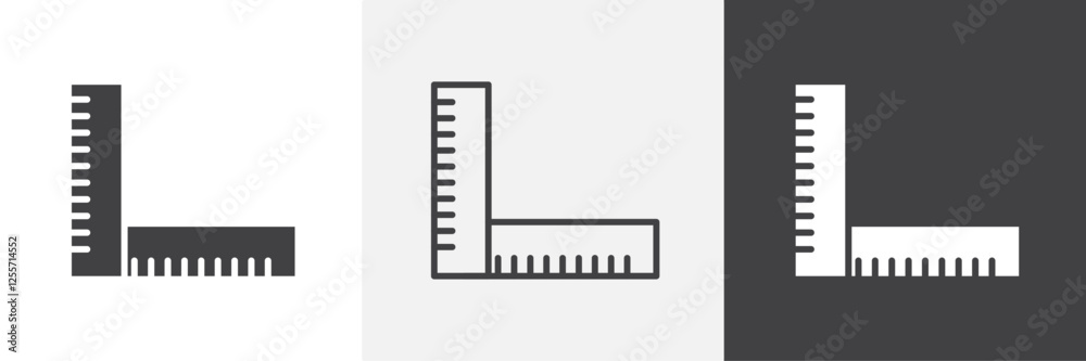 Ruler combined vector icons collection graphic designs for ui designs Ruler combined vector icons collection graphic designs for ui designs