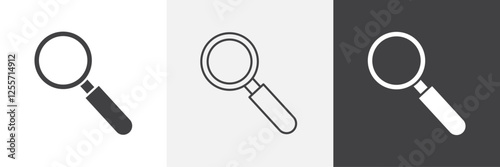Search vector icons collection graphic designs for ui designs