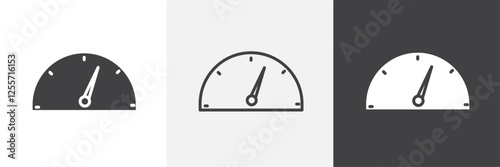 Tachometer vector icons collection graphic designs for ui designs