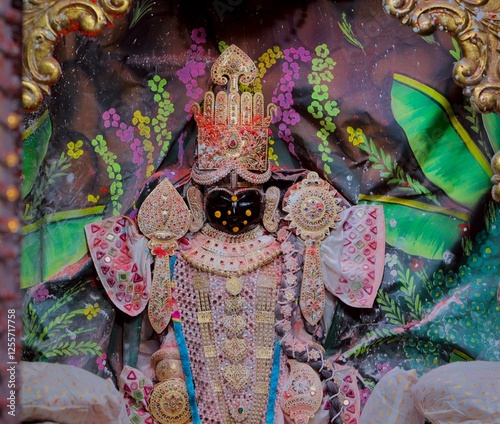 Lord Krishna, Shree Dwarkadhish Temple, Dwarka is believed to have been the first capital of Gujarat. photo