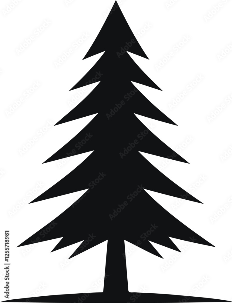 Fototapeta premium tree vector silhouettes