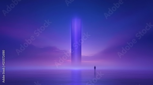 Wallpaper Mural Background image purple under  Starry Sky with Sunset Reflections over Water Torontodigital.ca