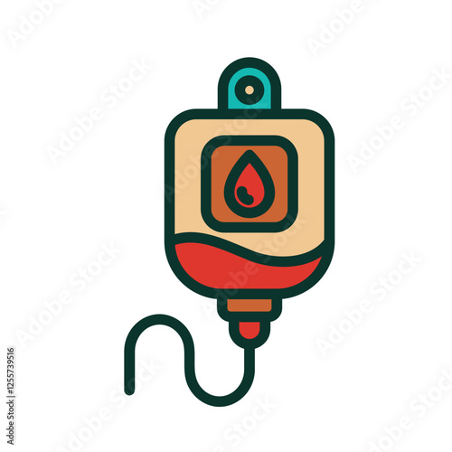 Blood Transfusion Pack Icon