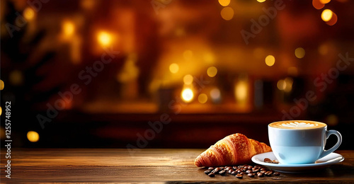 コーヒーとクロワッサン