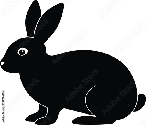 easter bunny silhouette vector,rabbit silhouette,bunny clip art