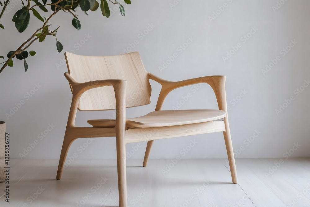 Fototapeta premium Elegant wood chair