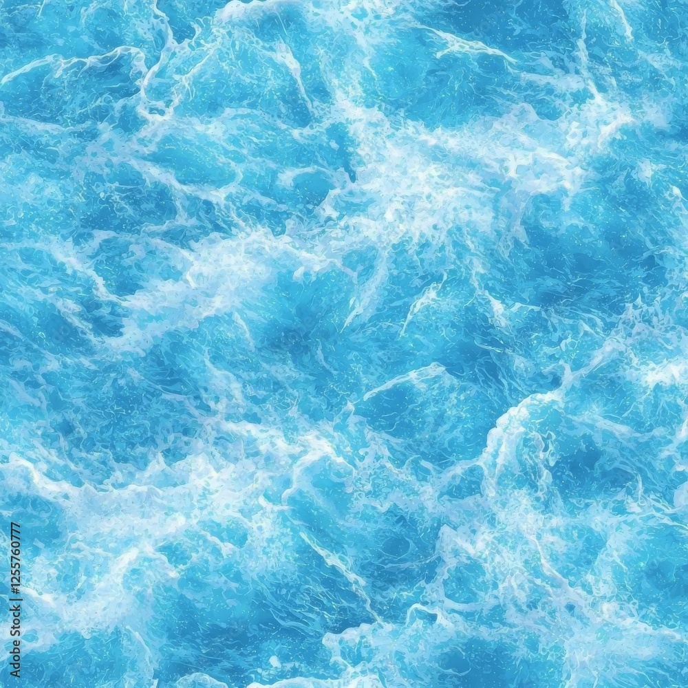Azure waters churn with foamy whitecaps, creating a dynamic and textured surface of swirling patterns and vibrant color variations -ai Azure waters churn with foamy whitecaps, creating a dynamic and textured surface of swirling patterns and vibrant color variations -ai
