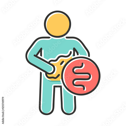 Foodborne Illness and Digestive Health Risk Icon