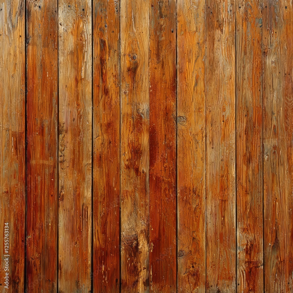 Weathered wooden planks create a warm and rustic texture, revealing aged grain and rich, varied tones in a vertical arrangement -ai Weathered wooden planks create a warm and rustic texture, revealing aged grain and rich, varied tones in a vertical arrangement -ai