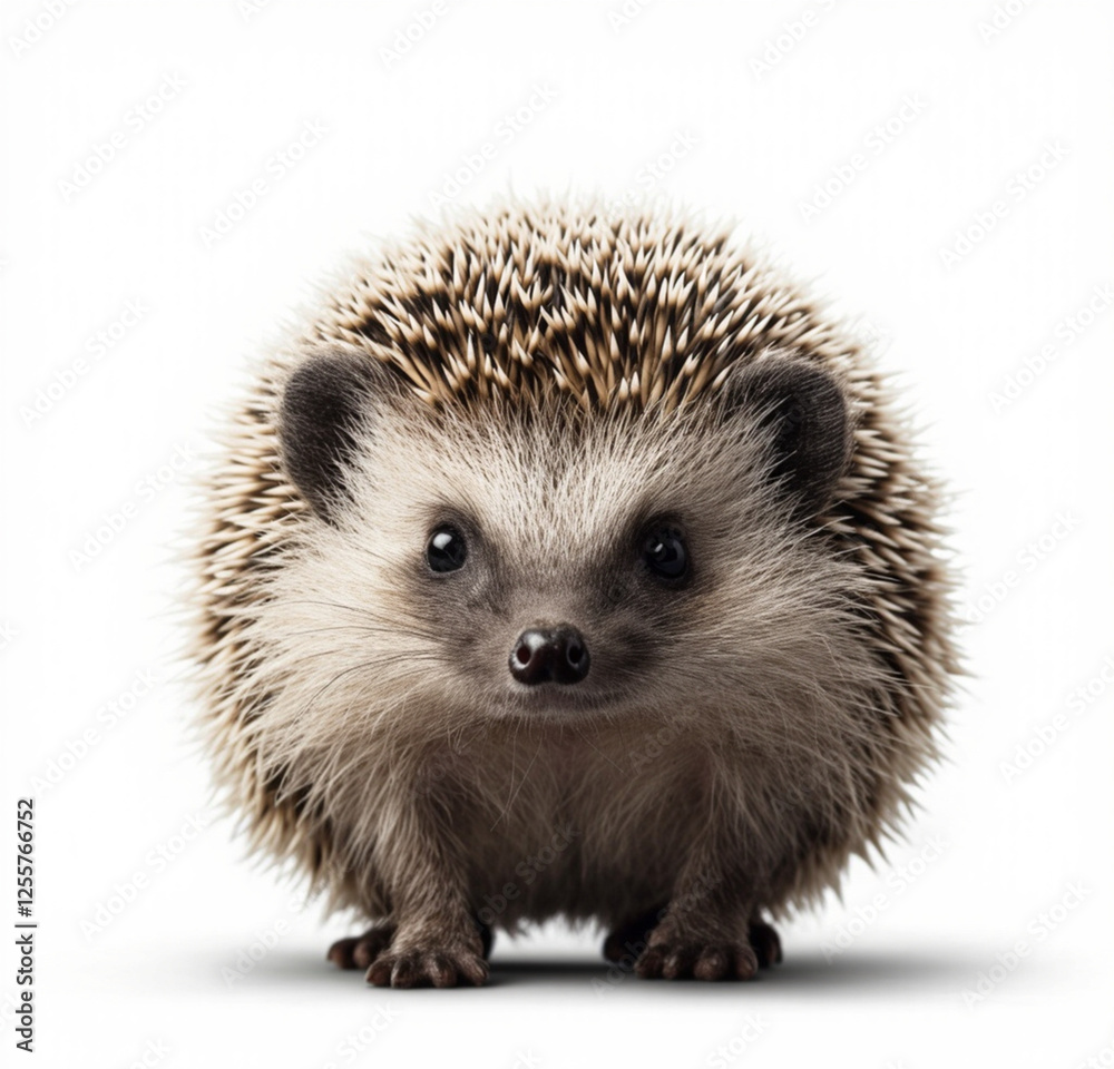 Obraz premium hedgehog on white background