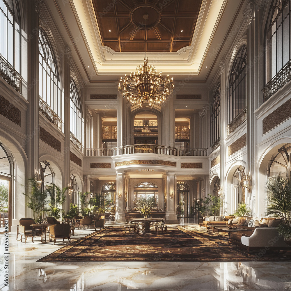 Fototapeta premium Grand Hotel Lobby
