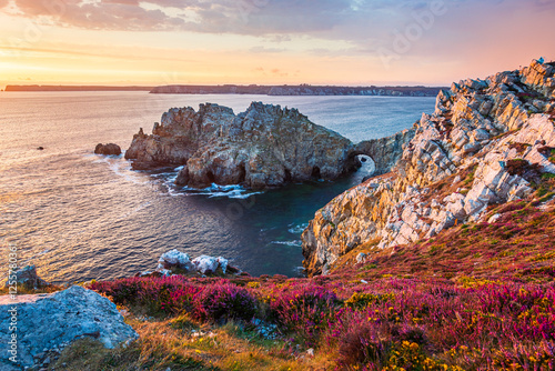 Pointe de Dinan en Bretagne dans le Finistère sur la presqu'île de Crozon