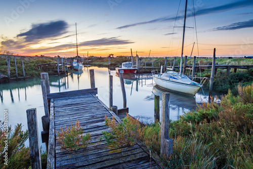 Port de la Louippe à Bouin dans le marais breton de Vendée