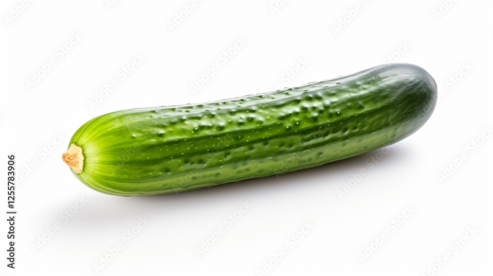 Fresh Cucumber Isolated White Background Fresh Cucumber Isolated White Background