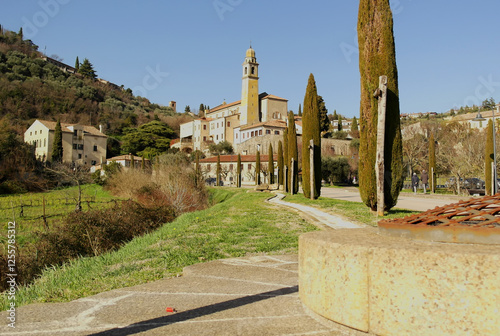 View of the village of ArquÃ  Petrarca, Padua, Italy photo