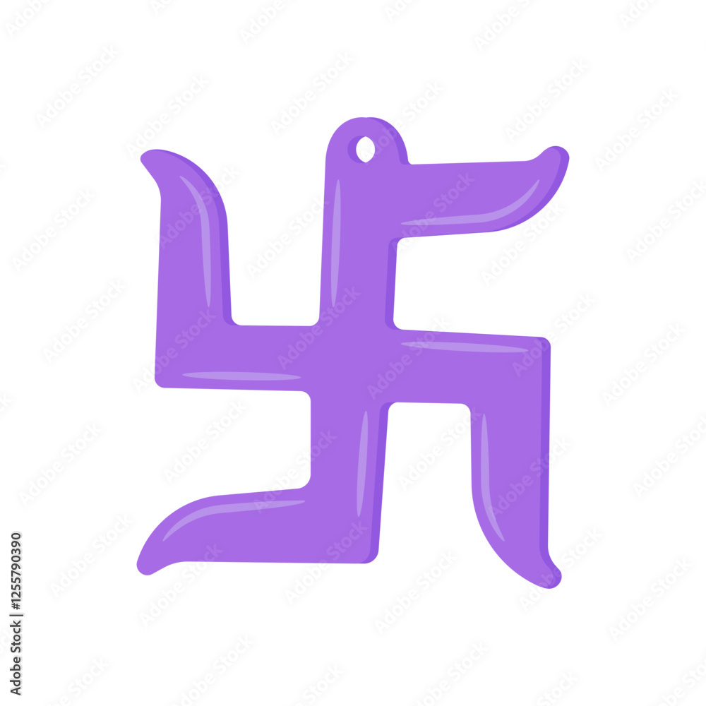Obraz premium Swastika, Indian Symbol Vector Illustration