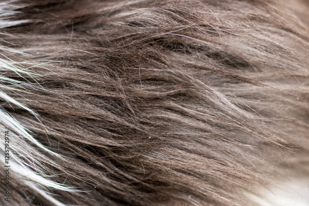 Fototapeta premium This image showcases a closeup view of an individual s hair texture,