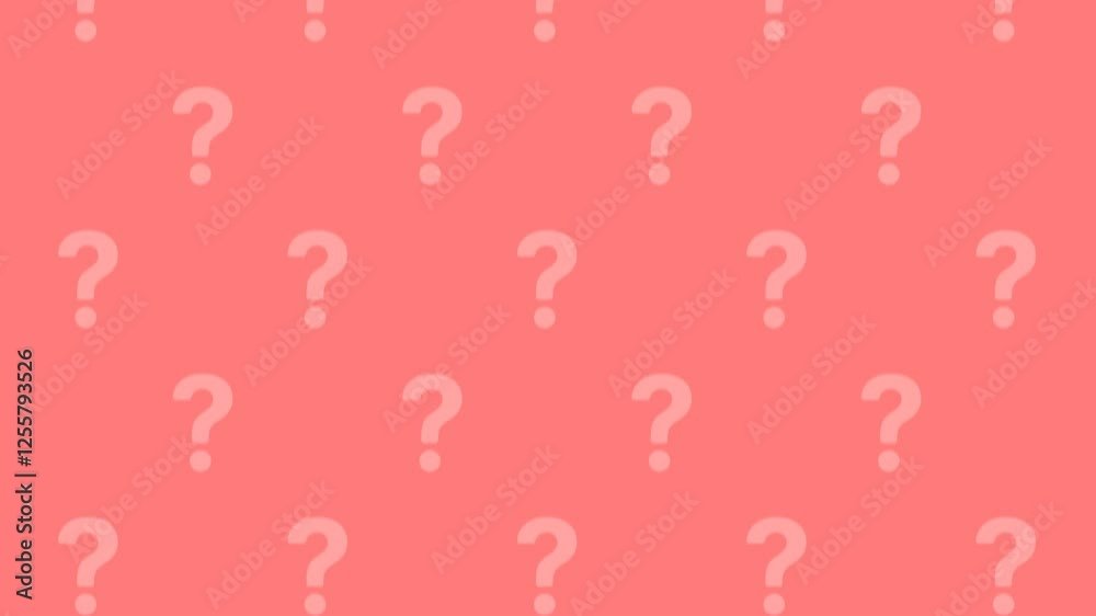 question marks animation background, Question marks background, seamless looping animation