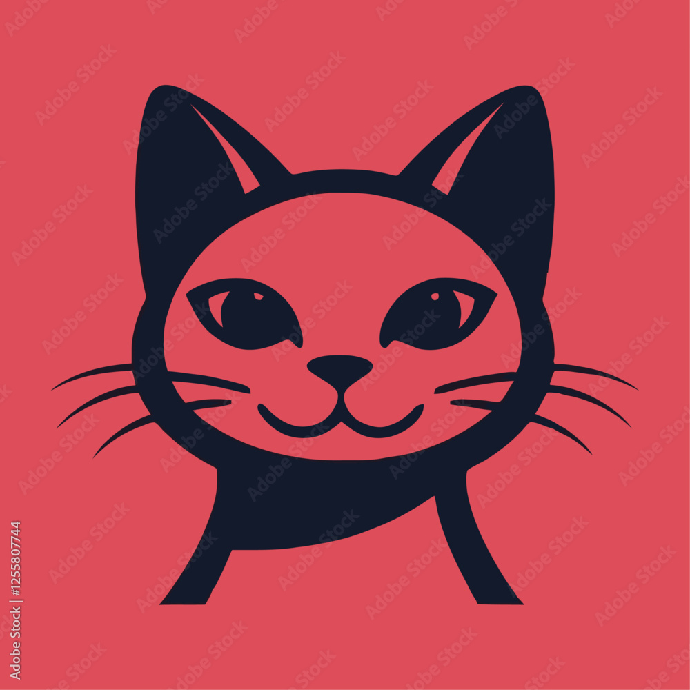Obraz premium vector illustration of a cat