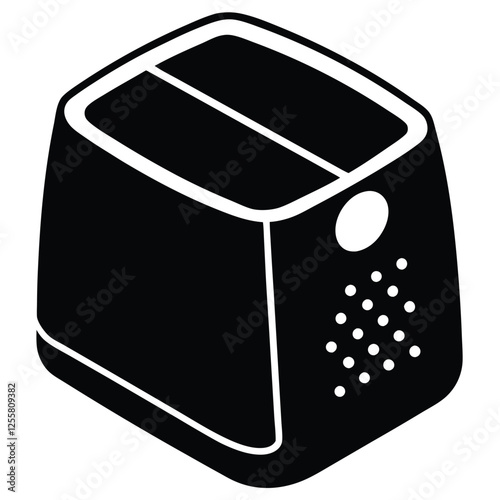 Air Fryer Vector Illustration – Modern Kitchen Appliance for Healthy Cooking