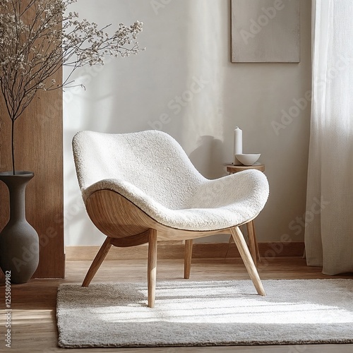 vintage chair in the room