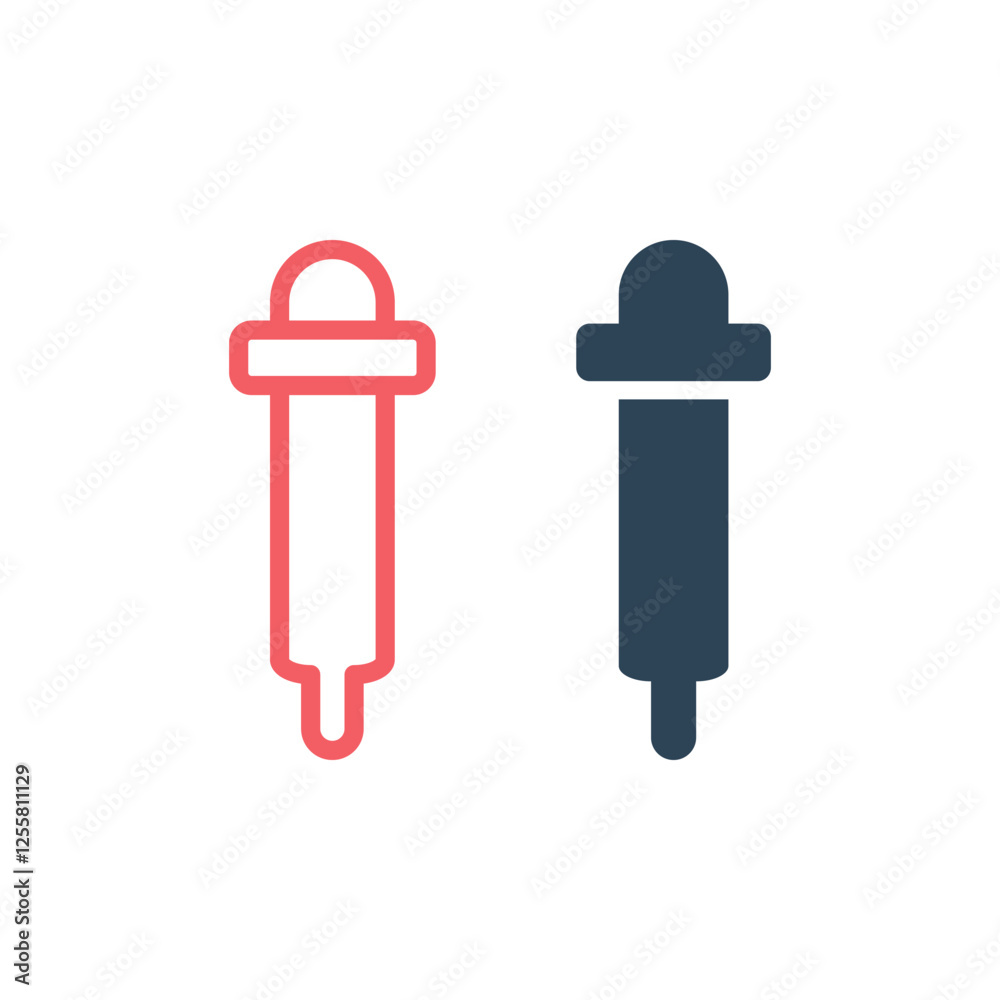 Pipette icons set flat vector template design trendy Pipette icons set flat vector template design trendy