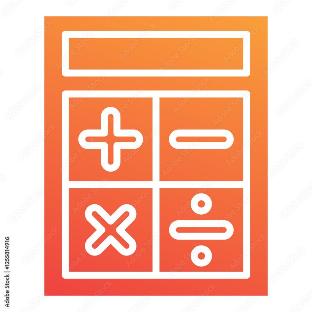 Fototapeta premium Calculate Icon