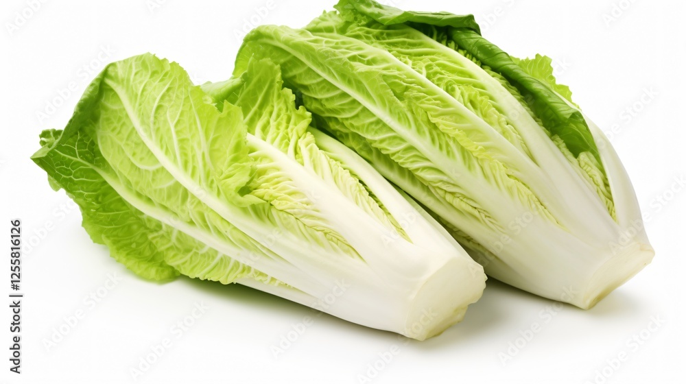 Fresh Chinese Cabbage Isolated White Background Fresh Chinese Cabbage Isolated White Background