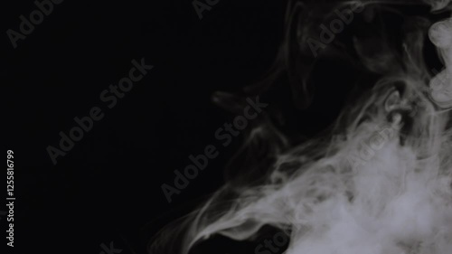 smoke on black background