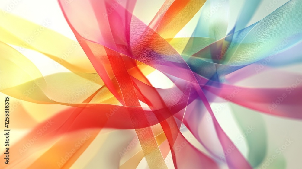 Colorful Swirling Fabric Abstract Background Colorful Swirling Fabric Abstract Background