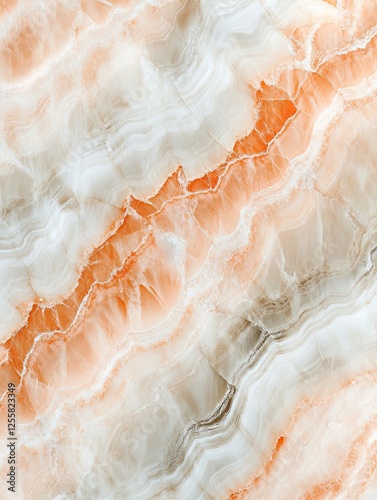 Wallpaper Mural Elegant orange and white marble texture background for luxury designs Torontodigital.ca