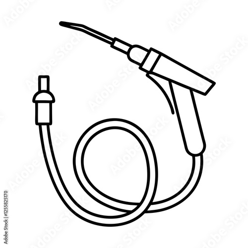 vector illustration of a gas pump