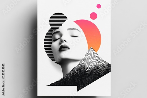 A stylized black-and-white leaflet with bold, clear typography for high readability