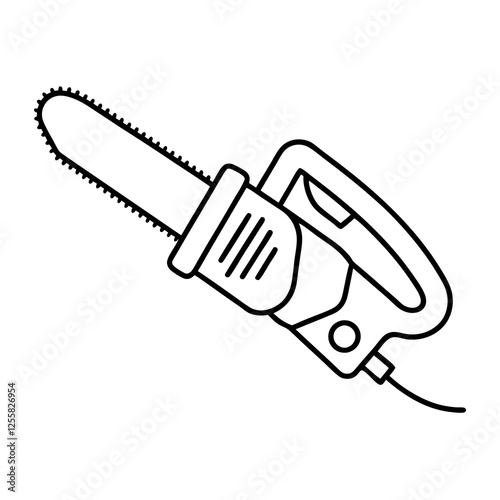 hand saw vector illustration