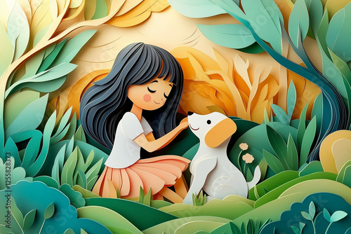 girl in the forest
