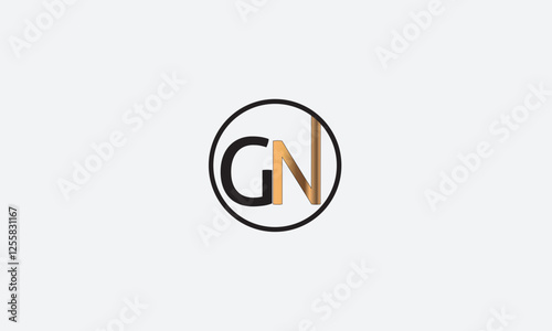 GN, NG , G , N , Abstract Letters Logo Monogram photo