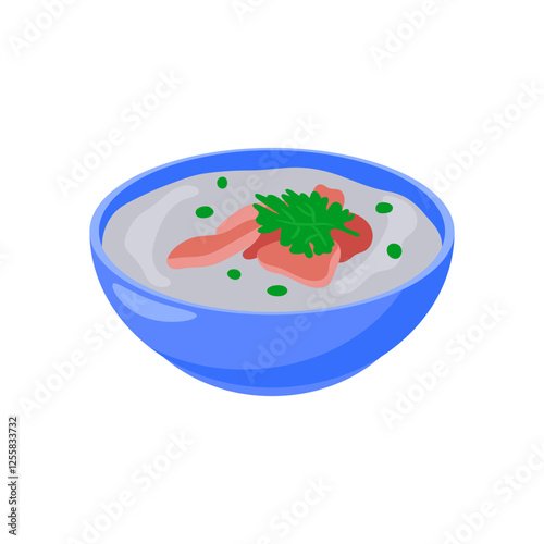 Congee,  China Symbols Vector Illustration