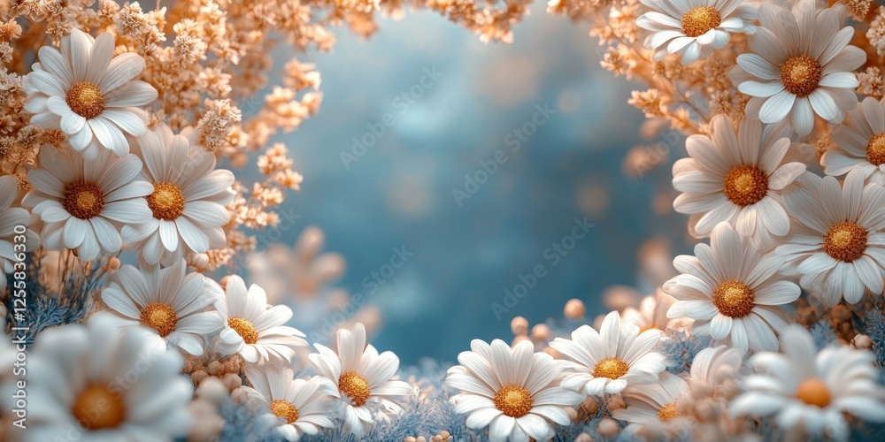 Enchanted Daisy Garden: A Dreamy Floral Frame Enchanted Daisy Garden: A Dreamy Floral Frame