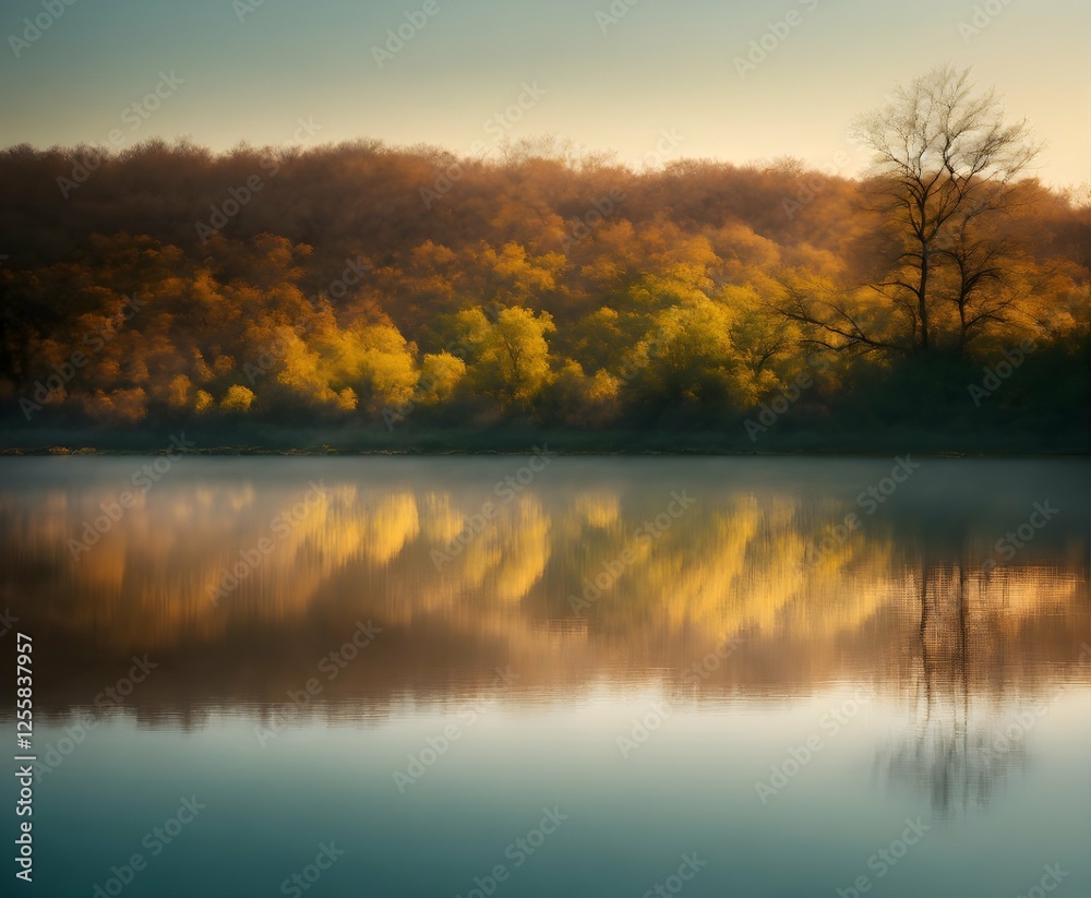 Fototapeta premium lake in autumn