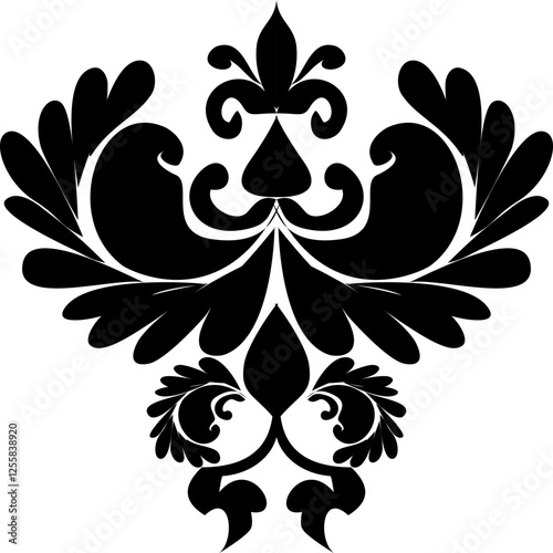 Majestic Noir Damask