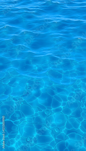 Wallpaper Mural Blue sea water surface as background. High resolution, realistic. with white shades Torontodigital.ca