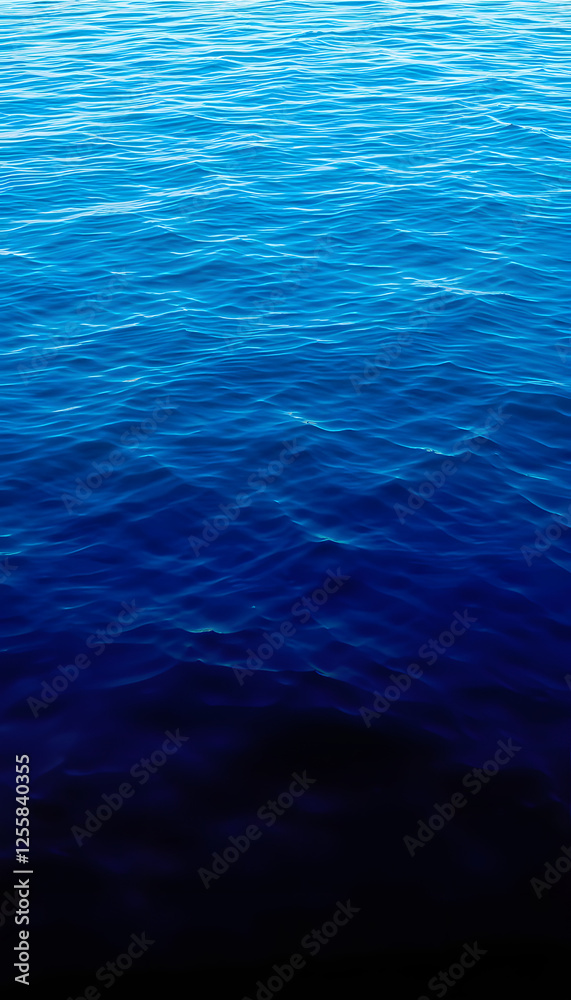 Blue sea water surface as background. High resolution, silhouette. with white shades Blue sea water surface as background. High resolution, silhouette. with white shades