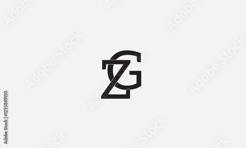 ZG, GZ , G , Z , Abstract Letters Logo Monogram