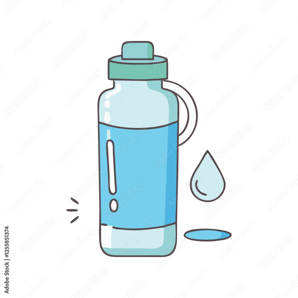 Illustration of a Water Bottle with Water Drop, Vector illustration of a water bottle with a water droplet, designed with a clean and modern look.
Illustration of a Water Bottle with Water Drop, Vector illustration of a water bottle with a water droplet, designed with a clean and modern look.