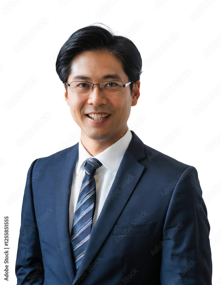 Portrait of only one Man. White Background. Portrait of only one Man. White Background.