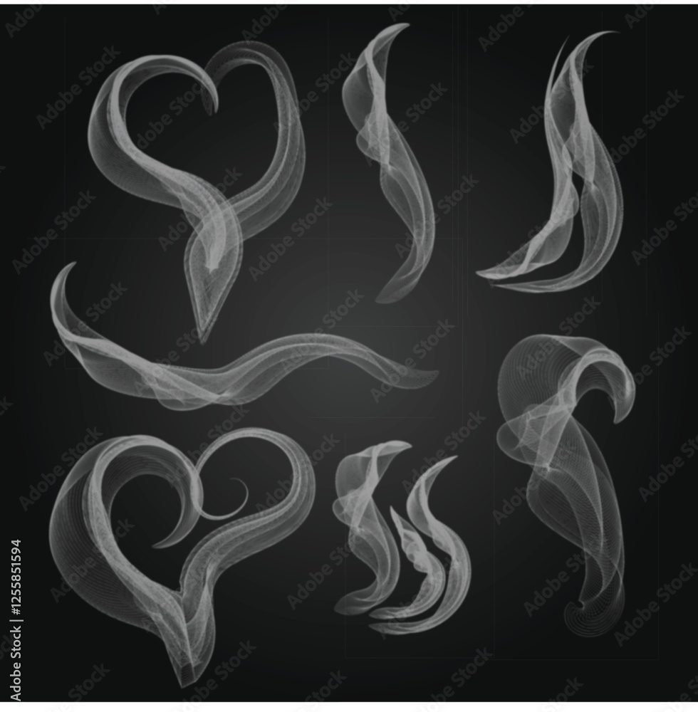 Naklejka premium Smoke Brush