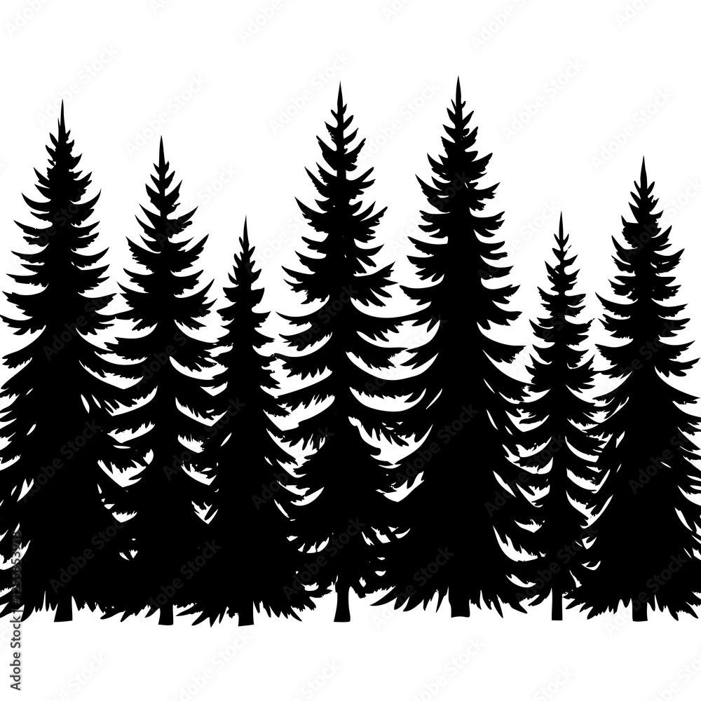 Obraz premium christmas trees background