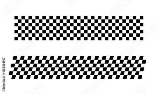 Racing flag vector icon on white background. Checkered flag. start and finish crossed flag. Racing flag.	
