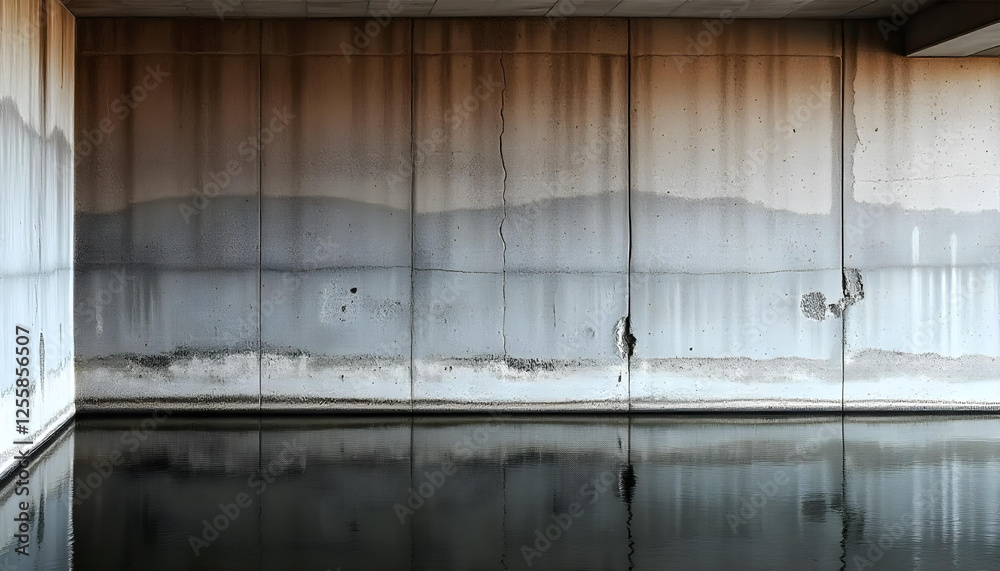A raw, unfinished concrete wall background with subtle cracks, stains, and a rough, industrial texture A raw, unfinished concrete wall background with subtle cracks, stains, and a rough, industrial texture