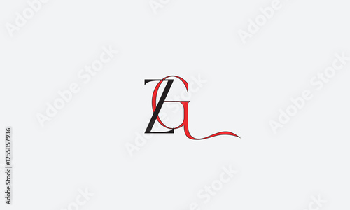 ZG, GZ , G , Z , Abstract Letters Logo Monogram